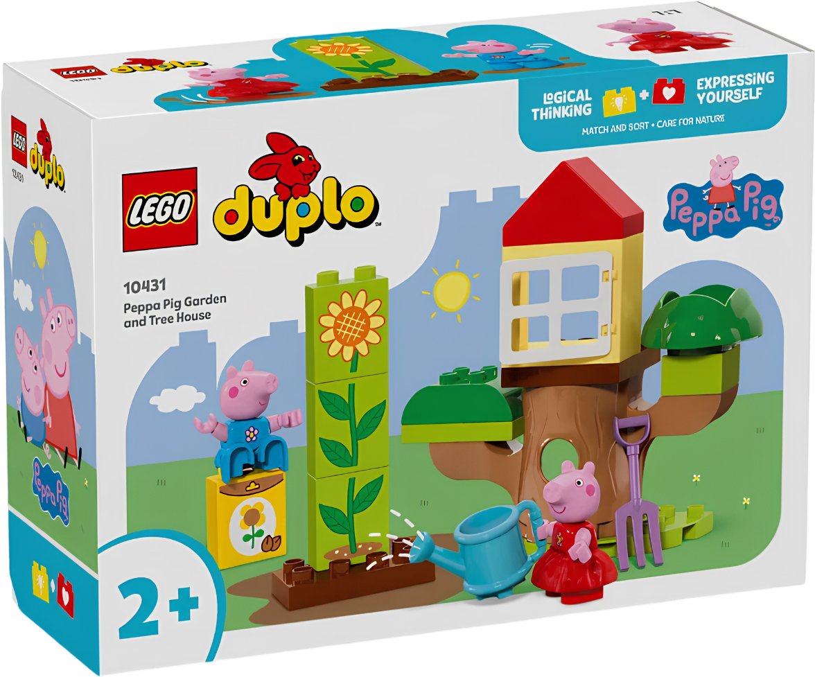 

Конструктор LEGO Duplo 10431 Сад и домик на дереве Свинки Пеппы