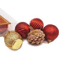 Елочная игрушка MonAmi Новогодний Микс GOLD23-6156 (12 шт) в Бобруйске