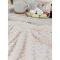 Плед Tex Republic Deco Кубики Фланель 200x220 93259 (молочный)