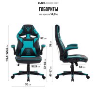 Игровое (геймерское) кресло FLOKY Asgard Mint (мятный)