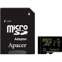 Карта памяти Apacer microSDXC AP128GMCSX10U1-R 128GB (с адаптером)