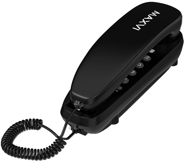 

Проводной телефон Maxvi CS-01 (черный)