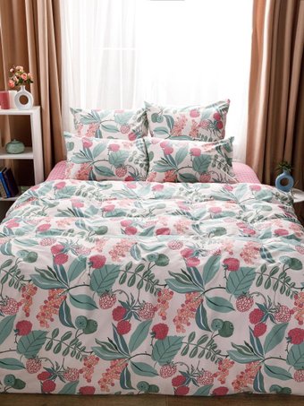 2-спальный комплект постельного белья Веселина Кимберли 71137-1+70707-2 2сп Евро (70x70)