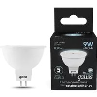 Светодиодная лампочка Gauss MR16 9W 830lm 4100K GU5.3 LED 101505209