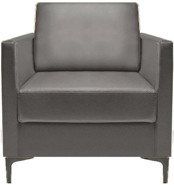 Интерьерное кресло Brioli Ганс (экокожа, L21 серый)