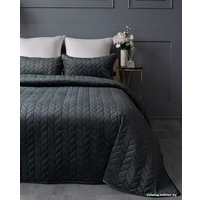 Набор текстиля для спальни Vip Camilla 240-260 (косичка, темно-серый)