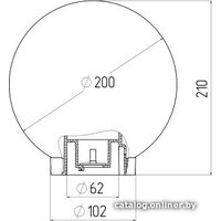 Садовый светильник ЭРА НТУ 01-60-201 Б0048735