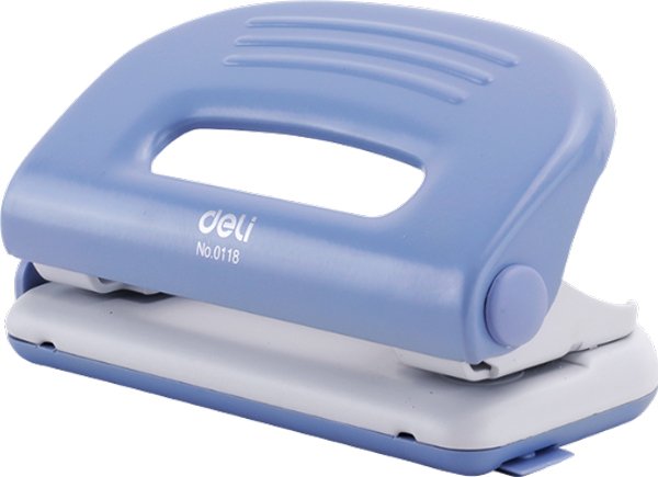 

Дырокол Deli Pro 0118 10 листов (голубой/серый)