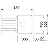 Кухонная мойка Blanco Legra 45 S 522203 (белый)