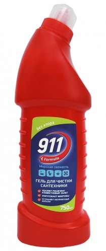 

Средство для сантехники 911 Formula Морская свежесть 0.75 л