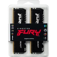 Оперативная память Kingston FURY Beast RGB 2x16GB DDR4 PC4-21300 KF426C16BBAK2/32 в Борисове