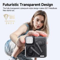 Наушники QCY MeloBuds Neo (черный) + брендированный брелок QCY
