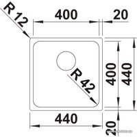 Кухонная мойка Blanco Solis 400-U 526117 (полированная)