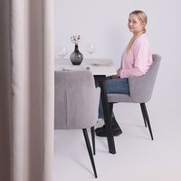 Кухонный стол Lepremo AV 1209/1 МДФ раздвижной 1200-1600x800 (Азул Оникс/черный)