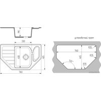 Кухонная мойка Mixline ML-GMS17 551151 (черный)