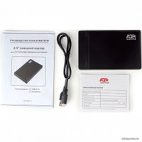 Бокс для накопителей 2.5" AgeStar 31UB2P3C (черный)