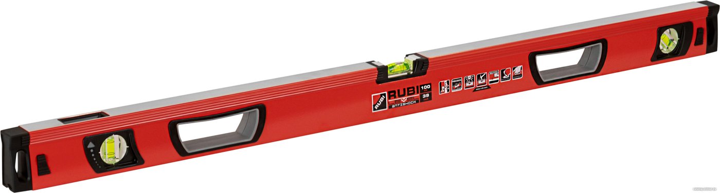 Уровень строительный Rubi Level Antishock 76935