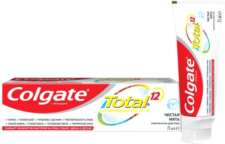 

Зубная паста Colgate Total 12 Чистая мята 75 мл