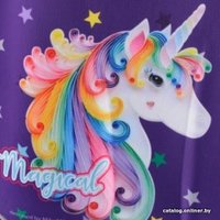 Школьный рюкзак Mike&Mar Единорог (фиолетовый/малиновый кант)