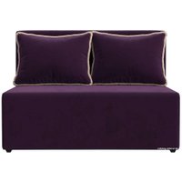 Диван Mebelico Лагуна 114436 (велюр, бежевый/фиолетовый)