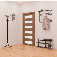 Полка для обуви ЗМИ Альфа 33 с сиденьем и ящиком ПДО А33СЯ (черный)