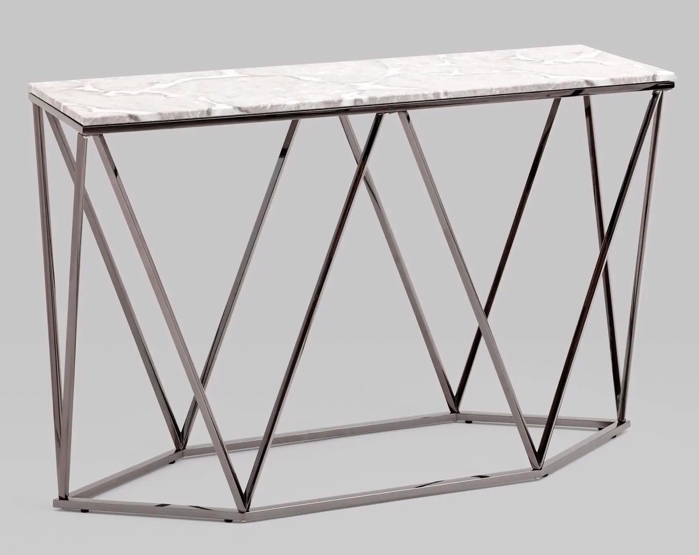 

Консольный стол Stool Group Авалон 122x41 (серый мрамор/сталь темный хром)