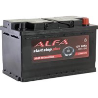 Автомобильный аккумулятор ALFA AGM R+ (80 А·ч)