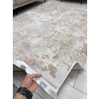 Ковер для жилой комнаты Radjab Carpet Лайла Прямоугольник TZ16F (2x4, Light Beige)