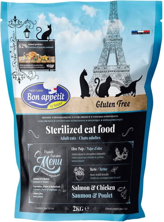 

Сухой корм для кошек Bon Appetit Adult Sterilized Salmon & Chicken (для стерилизованных с лососем и курицей) 2 кг