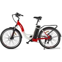 Электровелосипед Eltreco White 2021 (белый/зеленый)