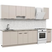 Готовая кухня Mio Tesoro Софти-240 без столешницы (белый/кашемир)