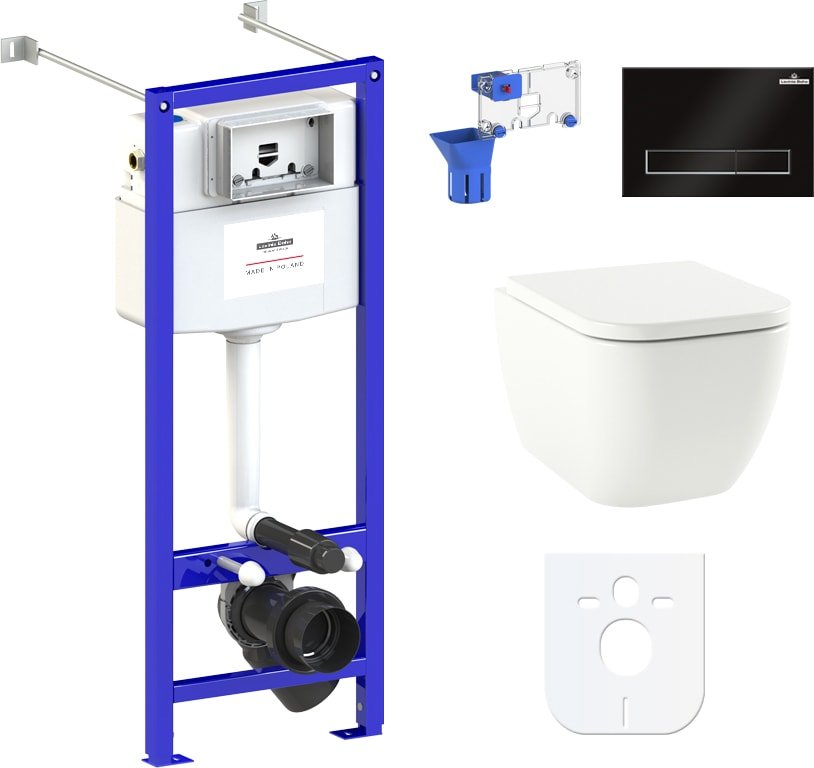 

Унитаз подвесной Lavinia Boho Relfix One 7 в 1 87050136 (черный пластик)