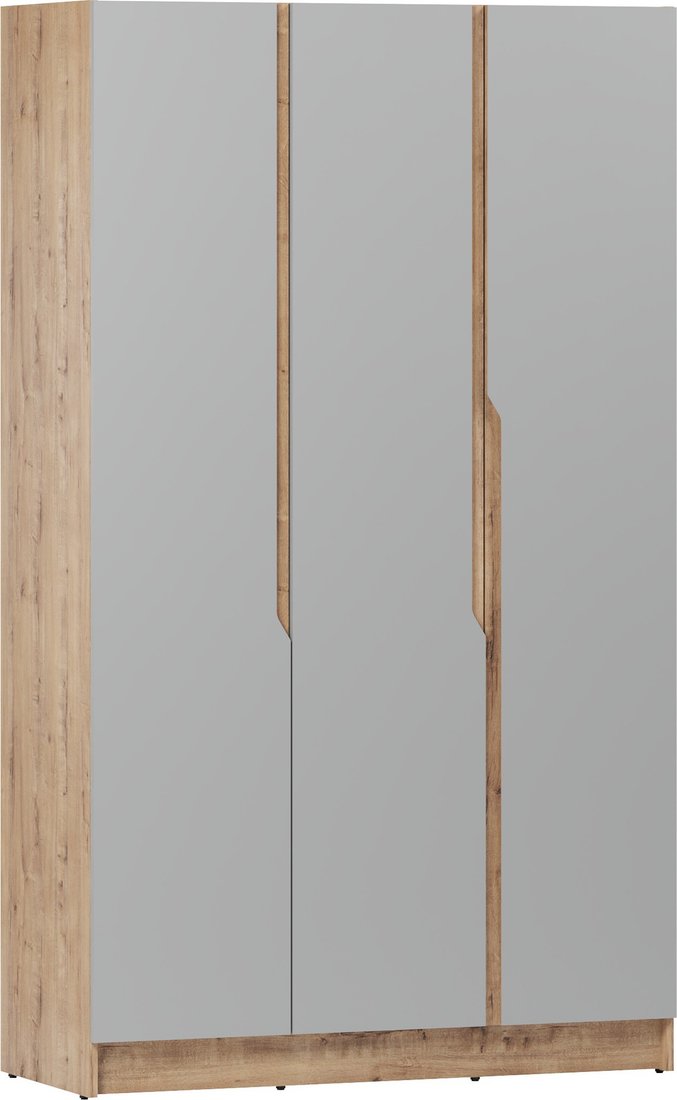 

Шкаф распашной ЭлиГард Aura 3D (дуб вотан/дымчатый алмаз)