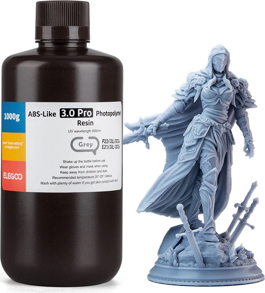 

Фотополимер Elegoo ABSlike V3.0 Pro 1кг (серый)