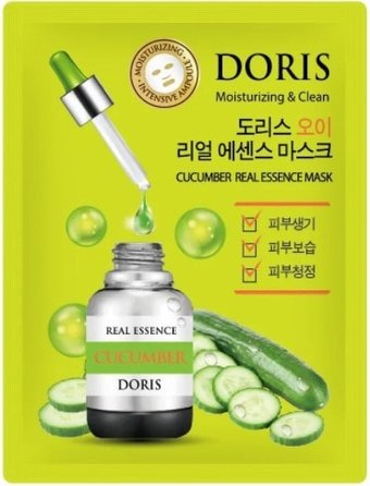 Jigott Маска для лица Doris Cucumber Real Essence 25 мл