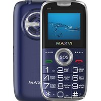 Кнопочный телефон Maxvi B10 (синий)