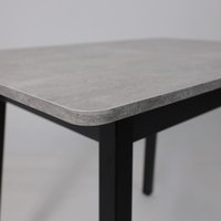 Кухонный стол Мамадома Tirk radial-94 раздвижной 94-126х64 (серый сланец/черный)