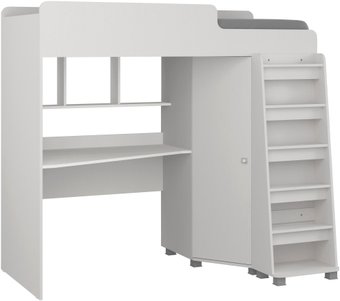 Кровать-чердак Премиум Твист 2 80x180 (белый)