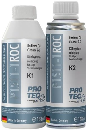 

Присадка в радиатор Pro Tec Очиститель систем охлаждения от накипи и масла Radiator Oil Cleaner 2-components 376мл P1511-1