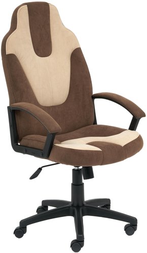 Игровое (геймерское) кресло TetChair Neo 3 (флок, коричневый/бежевый)