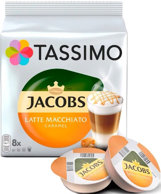 

Кофе в капсулах Tassimo Jacobs Latte Macchiato Caramel 16 шт