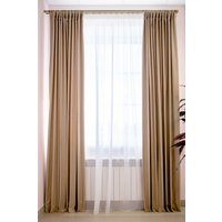 Комплект штор Decoretto Нубук песок пустыни НПП-K6 1.25x2.5 м (песочный, 2 шт)