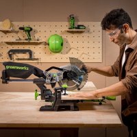 Торцовочная пила Greenworks GD24MS216 1501707UH (с 1-им АКБ)