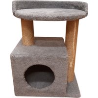 Комплекс Bast С овальной полкой 55к (джут, серый)