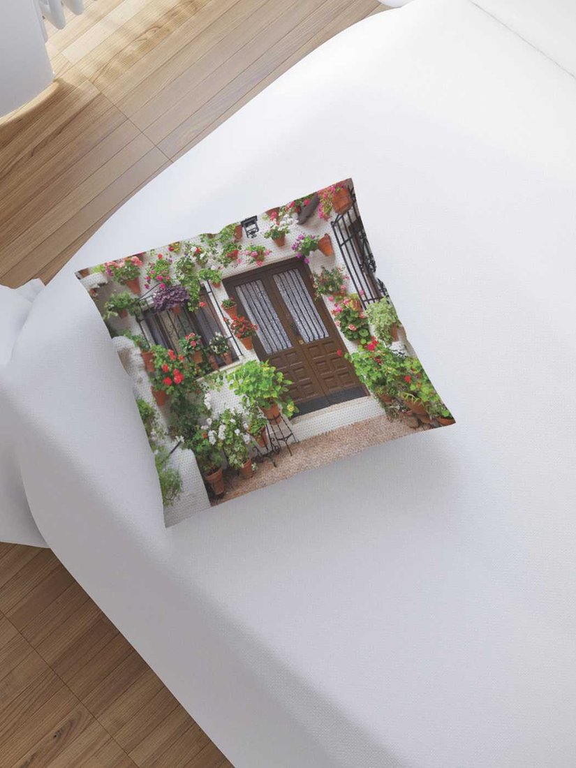 

Чехол на подушку JoyArty Цветочная выставка sl_908