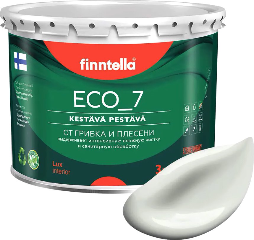 

Краска Finntella Eco 7 Marmori F-09-2-3-FL056 2.7 л (светло-серый)