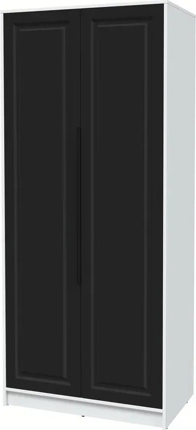 

Шкаф распашной Интерлиния Концепт КТ-Ш2 Деко (белый платинум/черный)