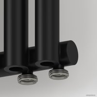 Стальной трубчатый радиатор Сунержа Эстет-0 EU50 правый 1200х225 5 секций (матовый черный)