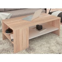 Журнальный столик Империал Стелс 110 (дуб сонома/белый)