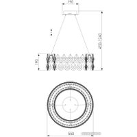 Подвесная люстра Bogate's 90371/1 Strotskis